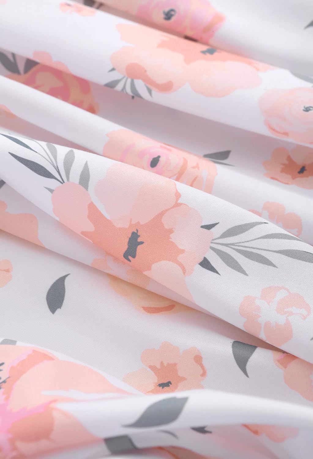 PINNKKU 4-Piece Crib Bedding Set for Girls, Baby Girl Bedding Crib Set, Cunas para Bebes, White, Blush Pink Flower Crib Skirt, Blanket, Crib Sheet and Diaper Stacker, Crib Bedding Sets for Girls - Image 5